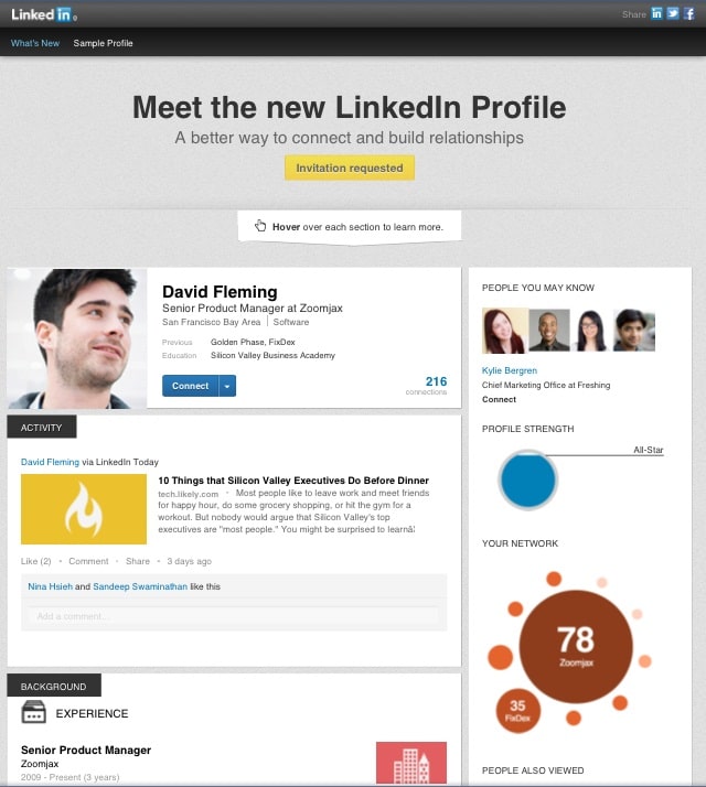 linkedin profile