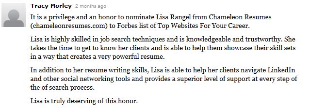 Forbes Top Career Website 12 recommendation