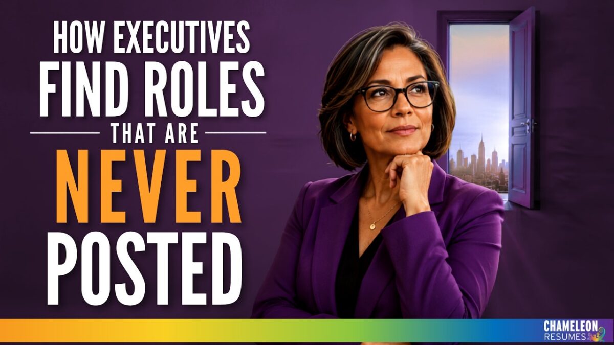 Executive discussing networking and hidden job opportunities