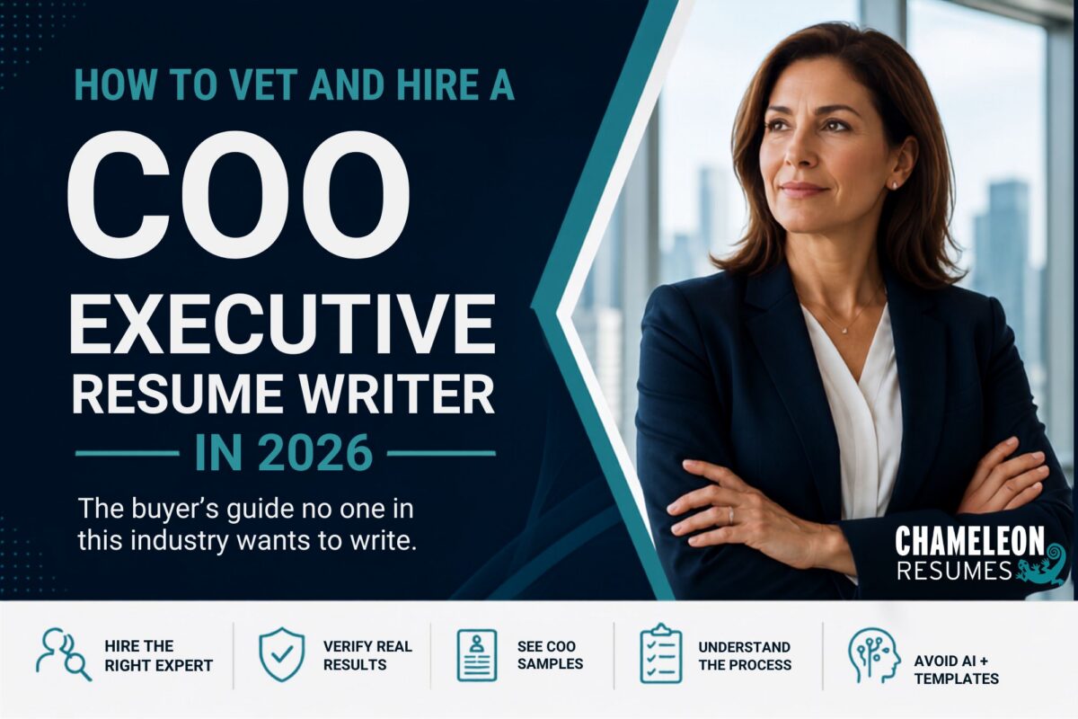 Chief Operating Officer executive resume writer buyer's guide for hiring a COO resume writing service in 2026