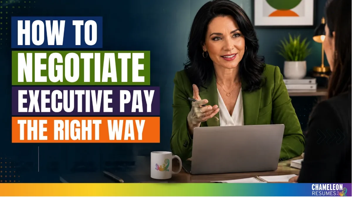Chameleon discussing how executives should negotiate a compensation offer