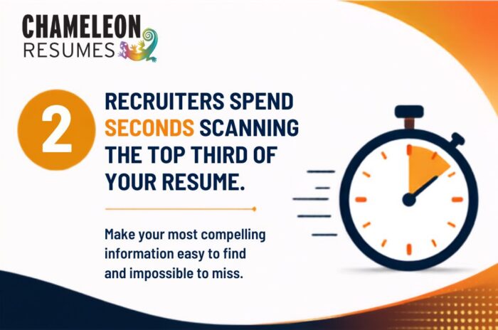 Recruiters spend seconds scanning
