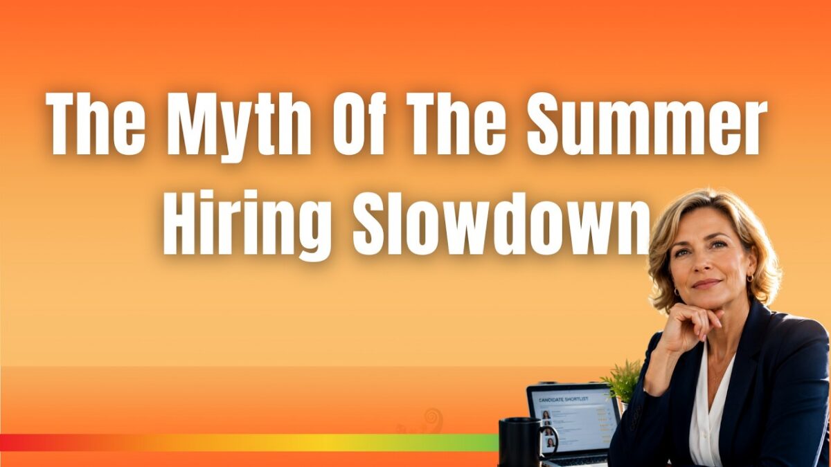 isa Rangel discussing the summer hiring slowdown for executive job seekers