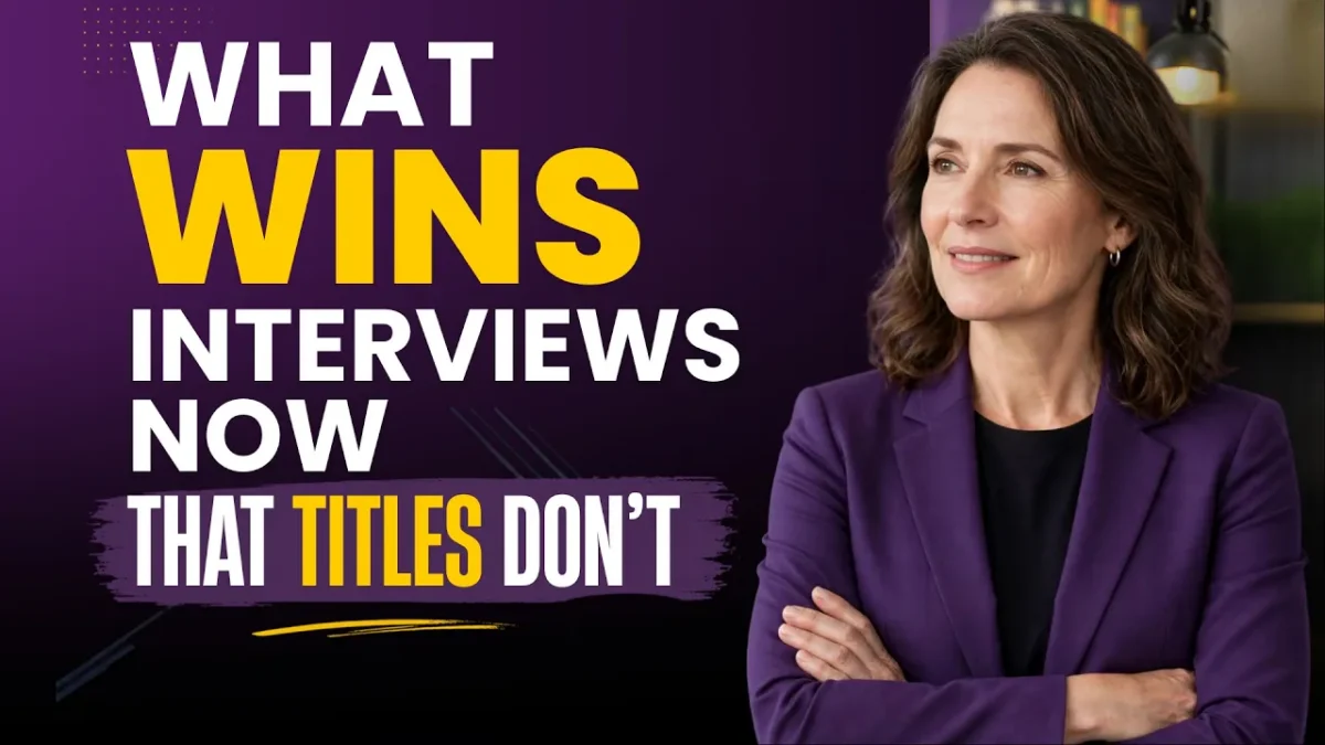 Executive discussing business impact during a senior-level job interview