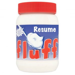 resume fluff
