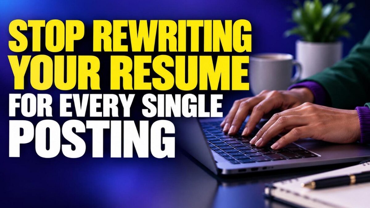 hy executives should stop rewriting their resume for every job